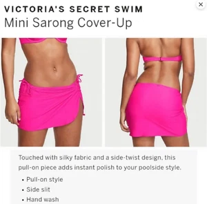 New Victoria's Secret Sexy sarong cover up hot pink bottom 5TRG XS S M L XL - Picture 1 of 5