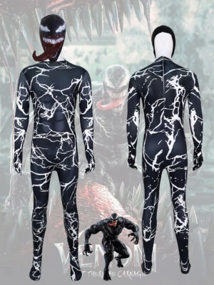 Cosplay Venom 3 Carnage Eddie Brock Monos Adultos Niños Body Máscara Disfraces Foto 1 de 4