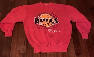Vintage 90’s Chicago Bulls Basketball Club The Game Sweatshirt Large Crack Shock - Picture 1 of 12