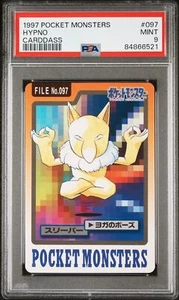 PSA 9 Hypno #097 1997 Pocket Monsters Carddass - Picture 1 of 2