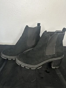 Splendid Womens Melisa Black Suede Chelsea Boots Shoes 9 Medium - Picture 1 of 5