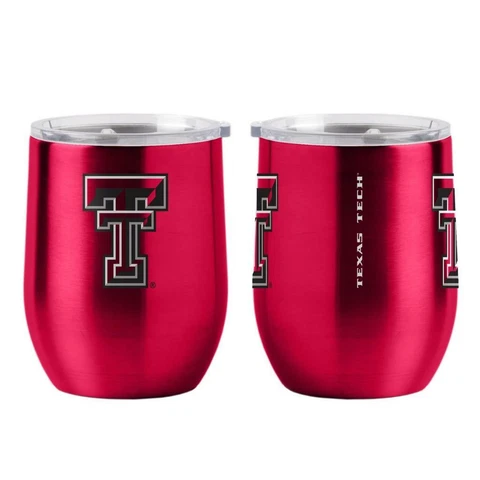 Texas Tech Red Raiders 16oz Curved Ultra Travel Tumbler [NEW] Cup Mug Coffee Cover