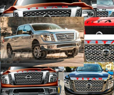 CAPUCHA ROJA INSERCIONES LETRAS REFLECTANTES LEVANTADAS LOGO AJUSTE NISSAN TITAN 2021 2022 Foto 1 de 4