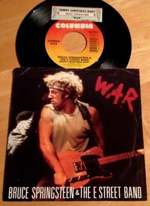 Bruce Springsteen 45 War / Merry Christmas Baby w/ts w/PS - Picture 1 of 4