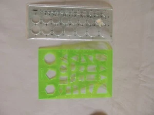 Adelva Stencill for Geometry 2 rulers - Picture 1 of 9