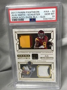 2017 Pantheon Arena Acclaimed JuJu Smith-Schuster 43/49 Dual Patch Rookie PSA 10 - Picture 1 of 3