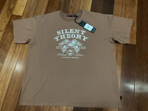 Silent Theory Logo Short Sleeve, Tee Womens Tshirt, size 18, Brown / Terracotta - Picture 1 of 9