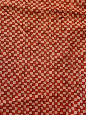 Tablero de ajedrez Daisy Kingdom Friendship Garden #3849 tela a cuadros rojos por yarda Foto 1 de 3