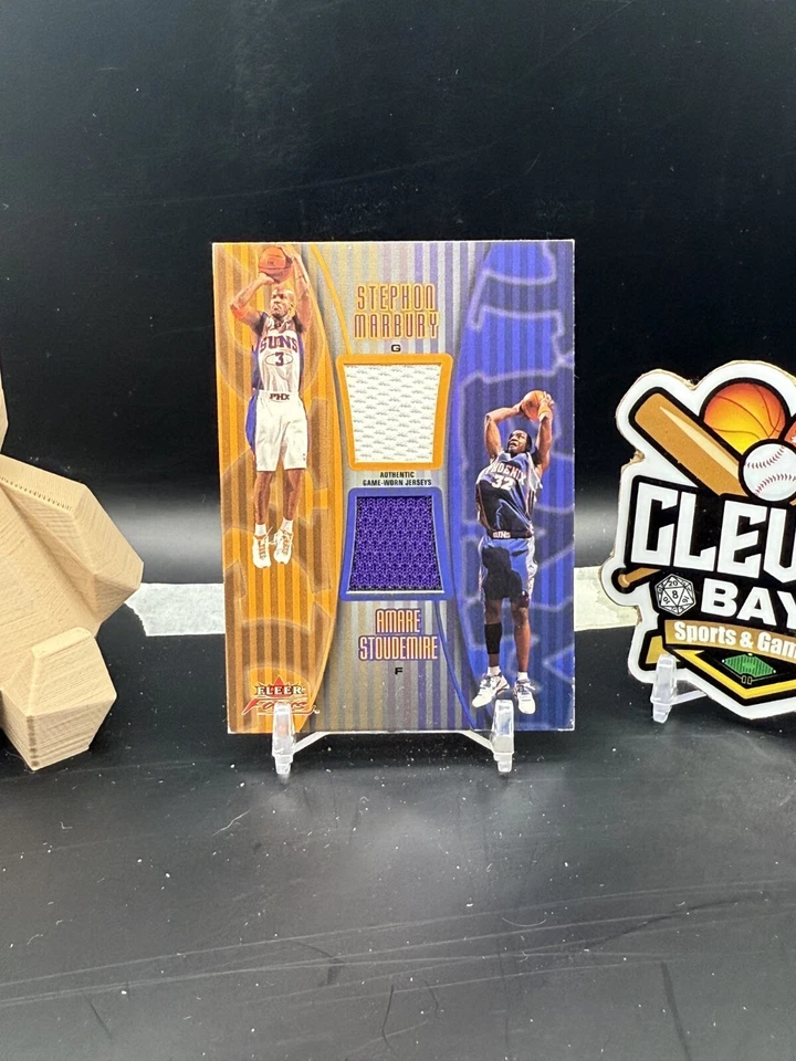 Игровая нашивка Stephon Marbury Amare Stoudemire 2003-04 Fleer/Skybox /250 (CBR) - Изображение 1 из 2
