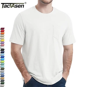 T-shirt uomo cotone manica corta estate attiva abbigliamento sportivo girocollo top - Foto 1 di 187