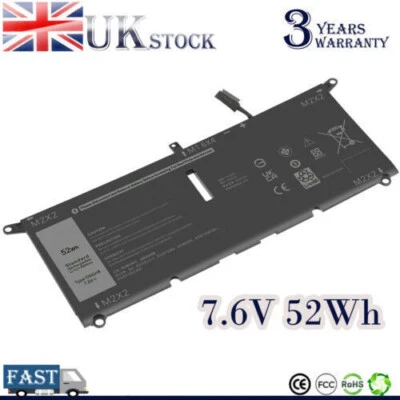 DXGH8 Battery For Dell XPS 9370 9380 Inspiron 13 5390 5391 7390 H754V G8VCF 52Wh - Image 1 of 4