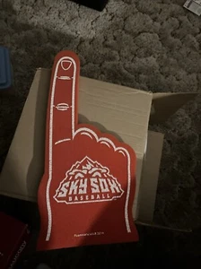 Colorado Springs Sky Sox Baseball Red Foam Finger 18 Inches Long 2016 - Picture 1 of 8