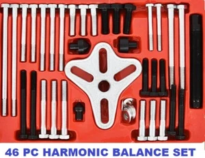 46pc Harmonic Balancer Set Flywheel Remover Crankshaft Pulley Steering Wheel - Picture 1 of 5