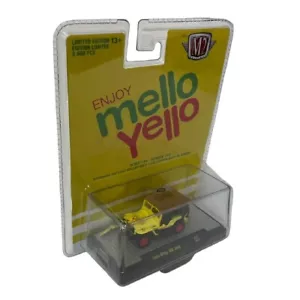 M2 Machines 1944 Willys MB Jeep Mello Yello A17 22-04 1:64 Yellow Black Red New - Picture 1 of 7