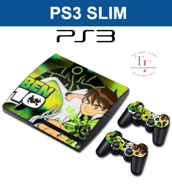 PS3 Slim & Controller Skin Decal Sticker Kit – Reaper Design, Black ...