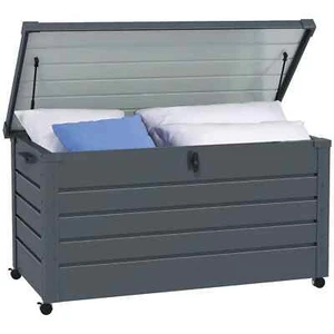 Caja de almacenamiento de plástico grande 311L para jardín exterior patio utilitario cofre resistente al agua - Imagen 1 de 11