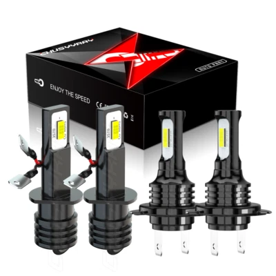 4x Combo de faros LED 6000K bombillas blancas para Suzuki Forenza 2004-2008 H7 y H1 Foto 1 de 4