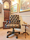 A large stunning executive style deep buttoned Gainsborough captains desk Chair