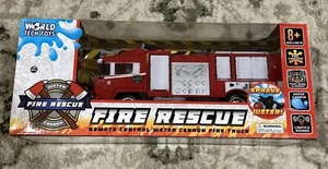 World Tech Toys Fire Rescue Water Cannon RC Fire Truck - Picture 1 of 6