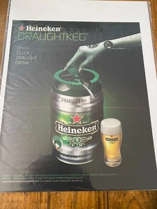 Vintage 2007 Heineken Beer Draught Keg ad - Picture 1 of 1