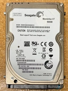 Seagate Momentus XT 500GB 2.5" SSHD ST95005620AS - 7200RPM SATA Hybrid Drive - Picture 1 of 1