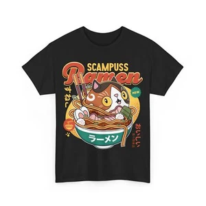 Scampuss Ramen Unisex T-Shirt. Nioh Video Game. Nioh 2. Nioh 3. Samurai. Sudama - Picture 1 of 8