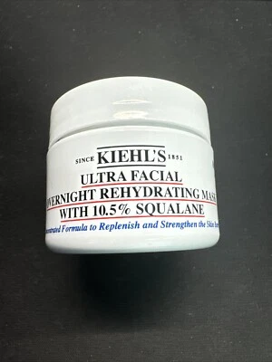 Увлажняющая маска для лица Kiehl's Ultra Facial Overnight с 10,5% скваланом 0,95 жидкой унции - Изображение 1 из 2