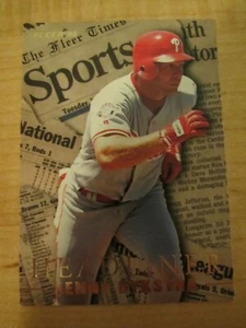 1995 Fleer Headliner Lenny Dykstra #8 of 20 Philadelphia Phillies - Picture 1 of 2