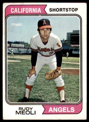 1974 Topps Rudy Meoli Rookie . California Angels #188 - Image 1 of 2