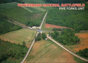 Petersburg National Battlefield Virginia, Five Forks Unit, Civil War -- Postcard - Picture 1 of 2