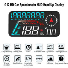 Produktbild - Profi KFZ Head Up Display Universal GPS Auto Überdrehzahl-Alarm mit MPH/KM LCD