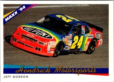1994 Maxx NASCAR Hendrick Motorsports Jeff Gordon Card #65 Dupont Race Car - Image 1 of 2