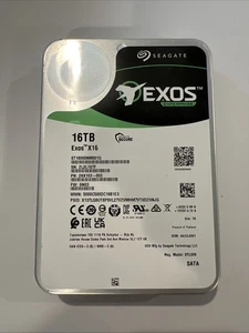 Seagate EXOS X16 ST16000NM001G 16TB 256MB 7200rpm 3.5" SATA 6Gb/s Enterprise HDD - Afbeelding 1 van 2