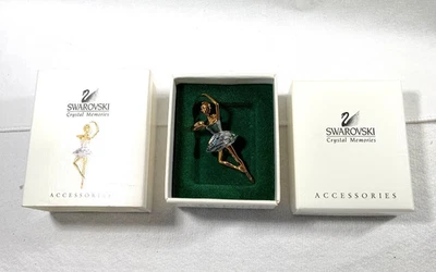 RECUERDOS DE CRISTAL DE SWAROVSKI ~ BROCHE/PIN BAILARINA DE BALLET/BAILARINA ~ NUEVO EN CAJA Foto 1 de 4