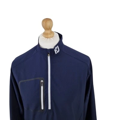 Footjoy FJ Golf 1/4 Zip Wind Shell Mid Layer Mens Small Navy Blue - Image 1 of 4