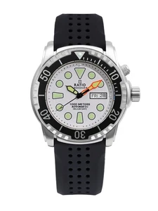 Reloj de buceo Ratio FreeDiver automático esfera blanca para hombre 1068HA90-34VA-WHT-V02 - Imagen 1 de 4