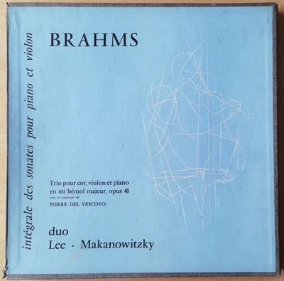 Rare Makanowitzky Lee Brahms Violin Sonatas 2LP Lumen Box LD 3-428 LD 3-429 ED1 - Image 1 of 4
