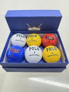 Vintage Polo Ralph Lauren 6-Golf Ball Set with Box - Picture 1 of 13