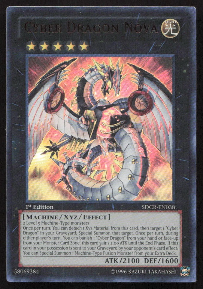 Yu-Gi-Oh TCG Cyber Dragon Revolution #SDCR-EN038 Cyber Dragon Nova Ultra Rare - Image 1 of 2