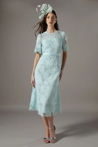 Coast Sage Midi Dress Womens Occasion Dresses - Picture 1 of 5