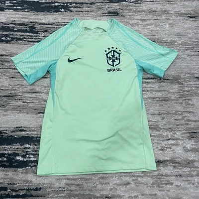 Camiseta de entrenamiento Nike Brasil Fútbol Dri-Fit RARA para hombre pequeña Foto 1 de 4