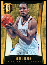 2013-14 Panini Gold Standard Thunder Basketball Card #214 Serge Ibaka /199