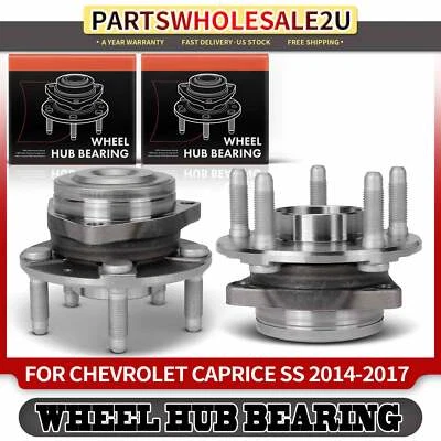2x Conjunto de cojinete de cubo de rueda delantero izquierdo y derecho para Chevrolet Caprice SS 14-17 Foto 1 de 4