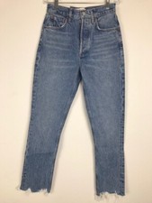 NWT AGOLDE Haven Riley High Rise Straight Crop Jeans Botton Fly Size 23 
