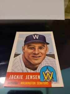 Topp's Baseball Archives 1953 series Jackie Jensen # 265 Washington Senators