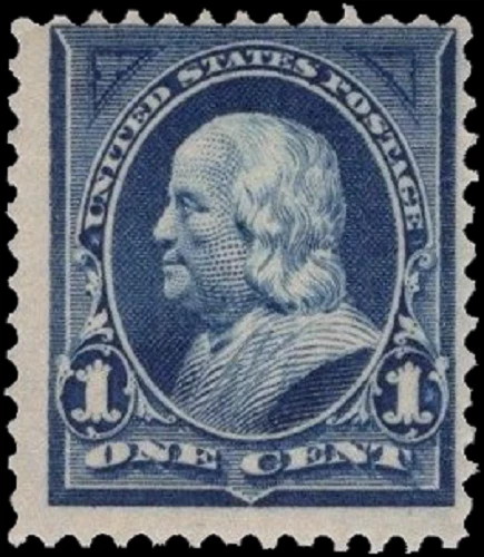 SAVOYSTAMPS USA Scott # 264 1895 MNH F/VF 1c Blue Franklin CV-$ 17.5 - Image 1 of 1