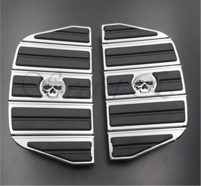 Skull Passenger Footboard - Traditional Shape For 87-15 TOURING/86-15 SOFTAIL - Image 1 of 4
