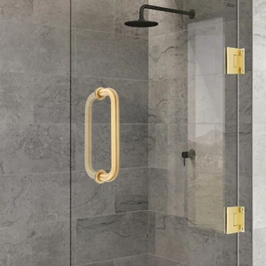 Goldene Duschbeschläge Accessoires, Badbefestigungen inklusive Scharniere - Bild 1 von 15