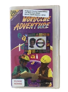 RARE Vintage VHS Tape- WordClue Adventure (1996) Obscure HTF OOP Kids Show Rare - Picture 1 of 7