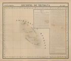 Oc?Anique. Archipel De Mendana #34. Marquesas Polynesia. Vandermaelen 1827 Map